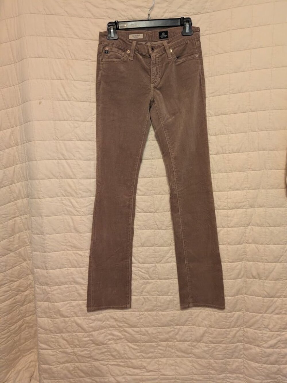 Ag Adriano Goldschmied The Ballad Slim Boot Corduroy Pants Tan 27R